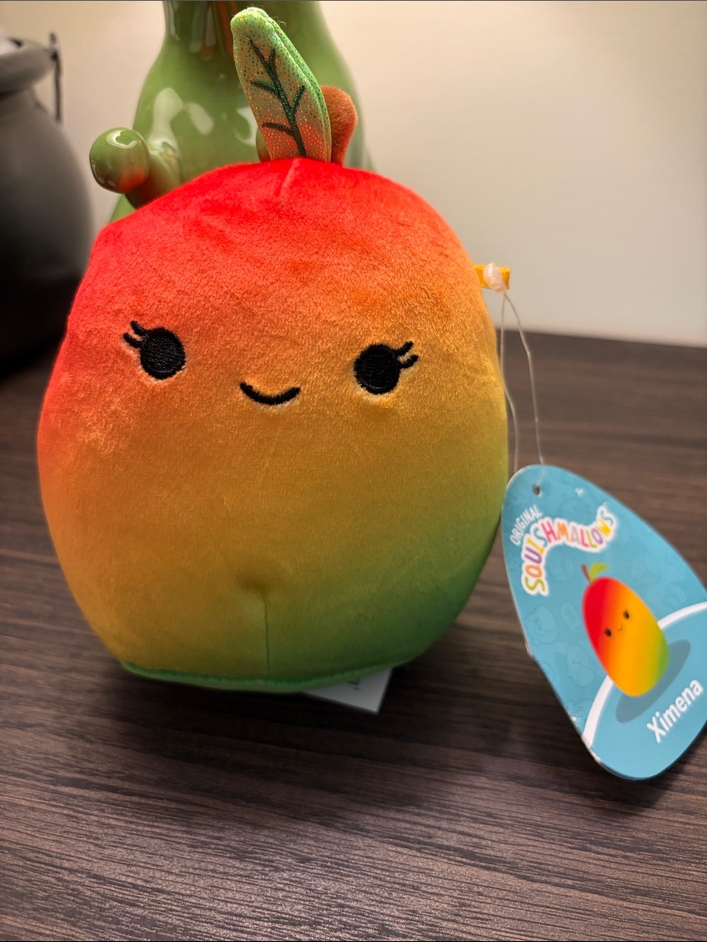 Squishmallows Ximena Rainbow Mango Plush - Red, Orange, Yellow, Green
